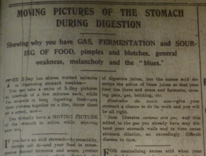 Stomach film DEM 24 Mar 1915